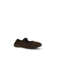 Miu Miu Brown Calf Leather Bos Taurus Ballet Flats
