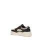 Fendi Black Calf Leather Bos Taurus Chunky Sneakers