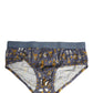 Dolce & Gabbana Gray Jazz Cocktail Men Brando Brief Underwear