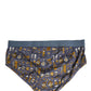 Dolce & Gabbana Gray Jazz Cocktail Men Brando Brief Underwear
