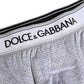 Dolce & Gabbana Gray Logo Cotton Men Regular Boxer Underwear