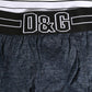 Dolce & Gabbana Dark Blue Logo Cotton Regular Boxer Underwear