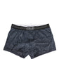 Dolce & Gabbana Dark Blue Logo Cotton Regular Boxer Underwear