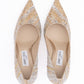 Jimmy Choo Gold Mix Crystal Love 85 Pumps