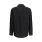 Giorgio Armani Black Viscose Dress Shirt
