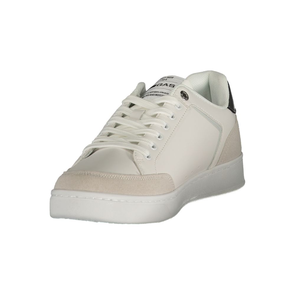 Gas White Polyurethane Men Sneaker