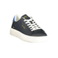 Gas Blue Polyurethane Men Sneaker