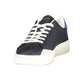 Gas Blue Polyurethane Men Sneaker