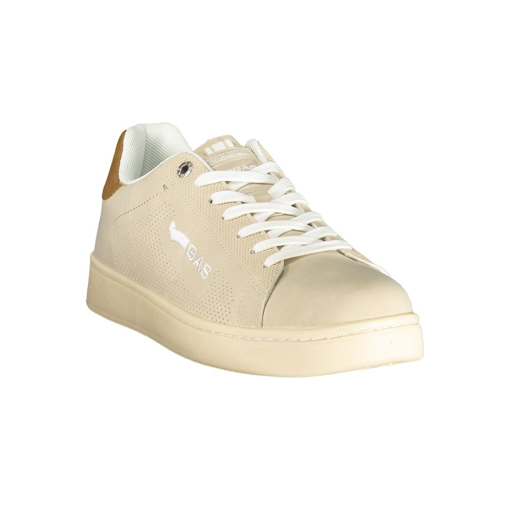 Gas Beige Polyurethane Men Sneaker