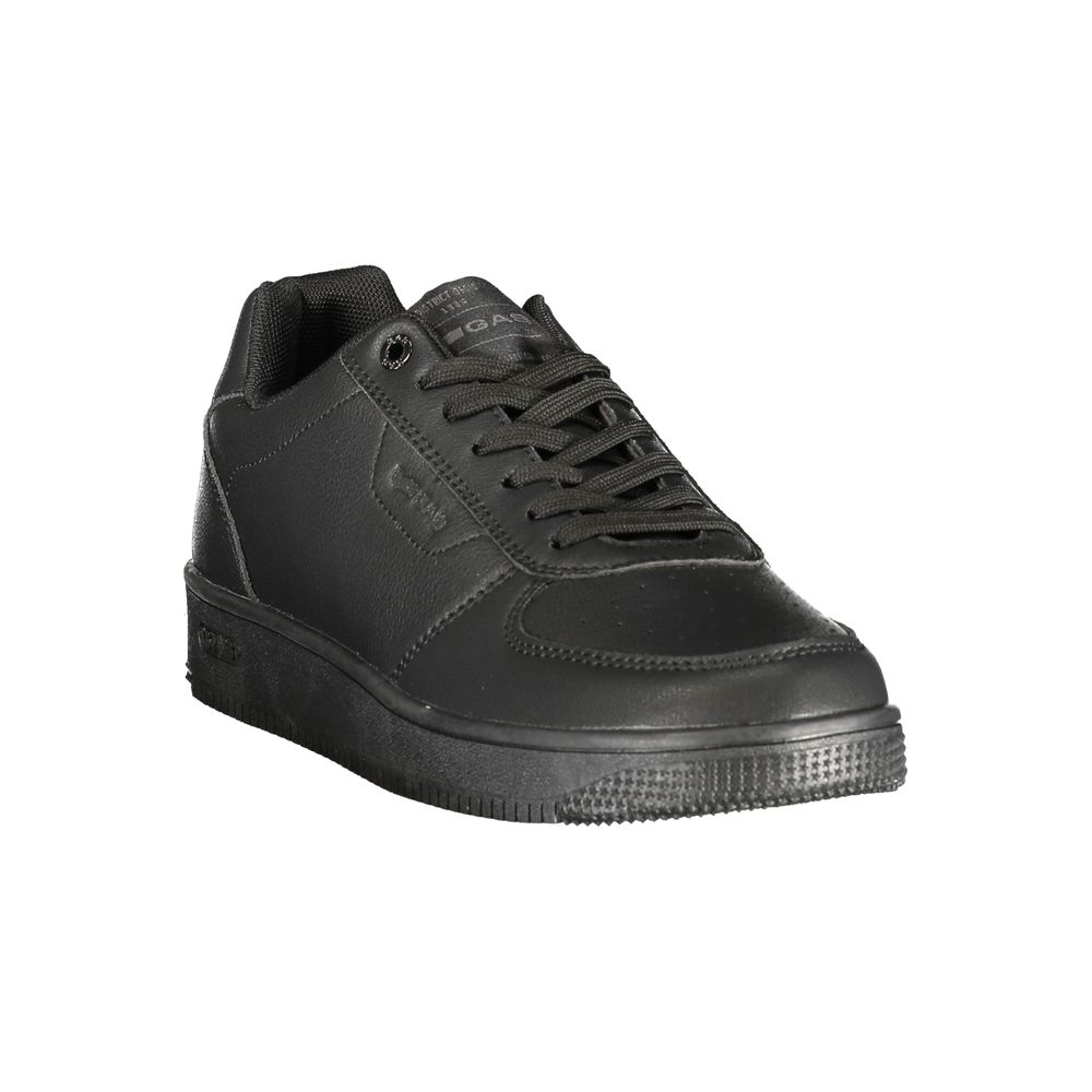 Gas Black Polyurethane Men's Sneaker