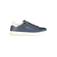 Gas Blue Polyurethane Men Sneaker