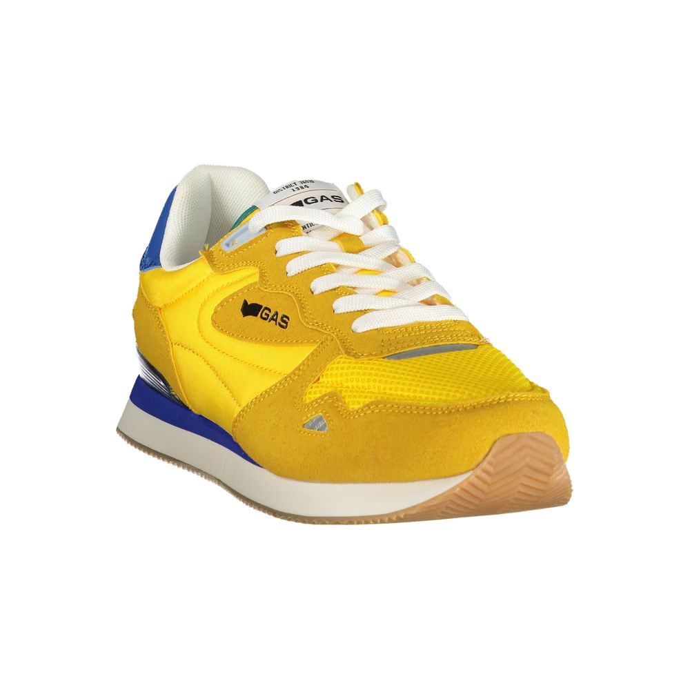 Gas Yellow Polyurethane Men Sneaker