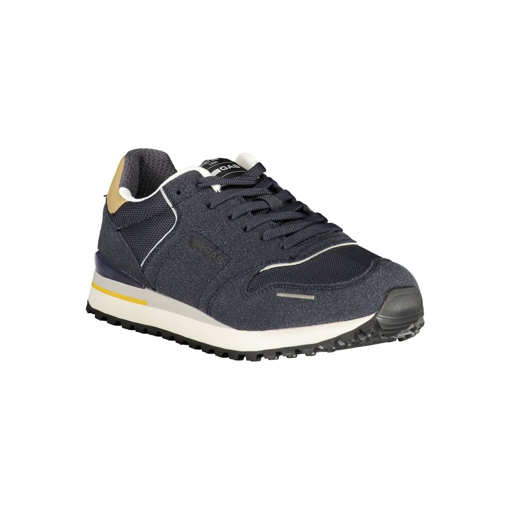Gas Blu Polyester Men Sneaker