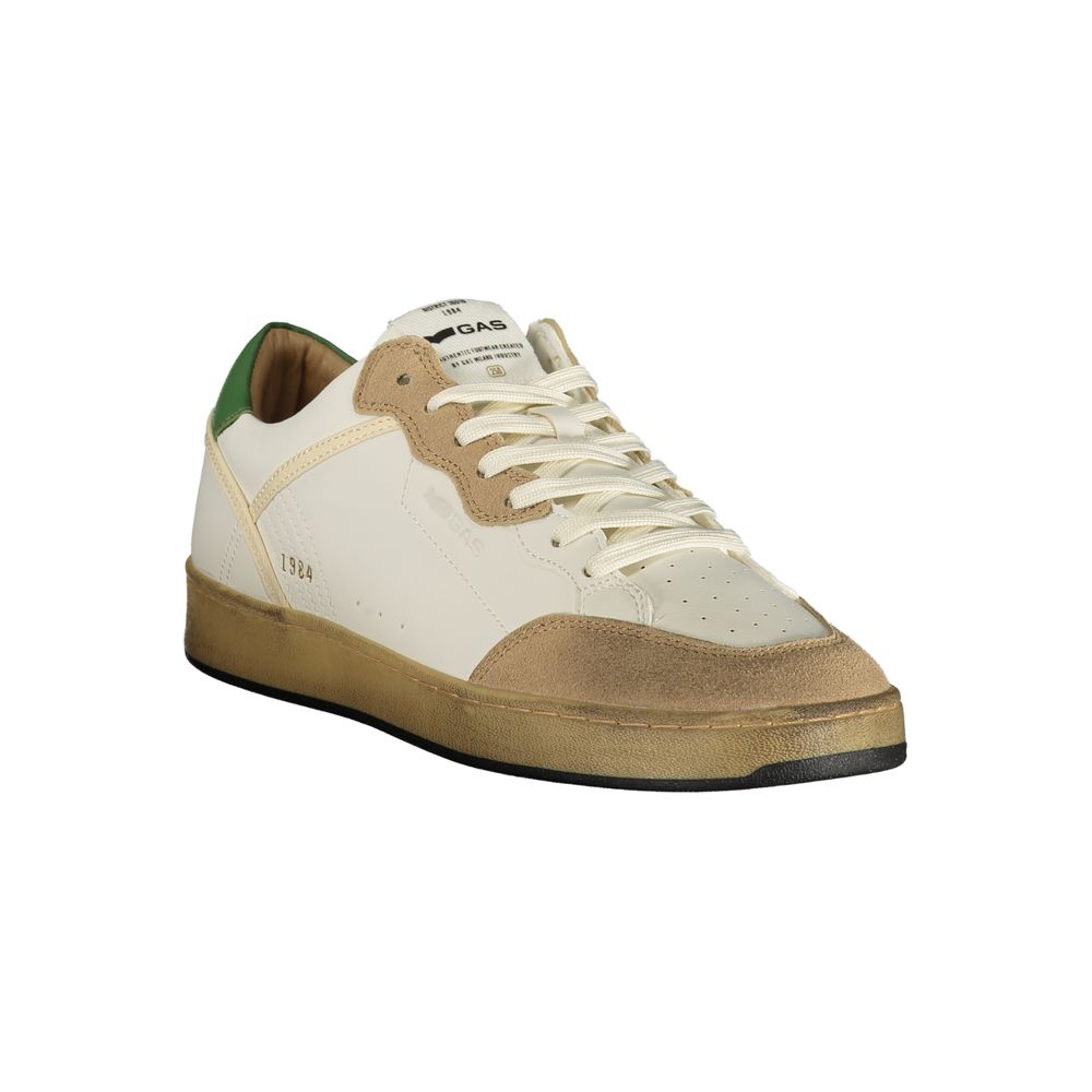 Gas White Polyurethane Men Sneaker