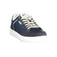 Gas Blue Polyurethane Men Sneaker