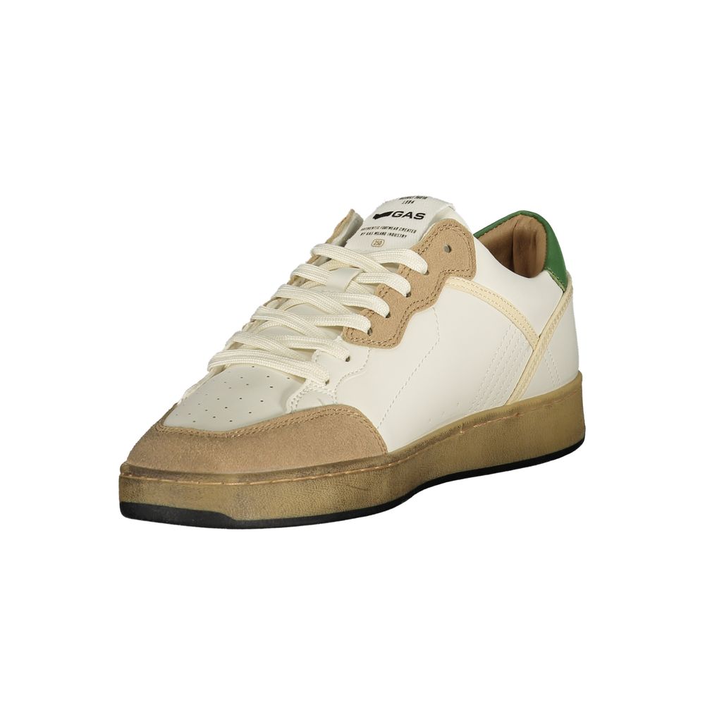 Gas White Polyurethane Men Sneaker