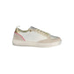 Gas White Polyester Athletic Sneakers