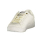 Gas White Polyester Athletic Sneakers