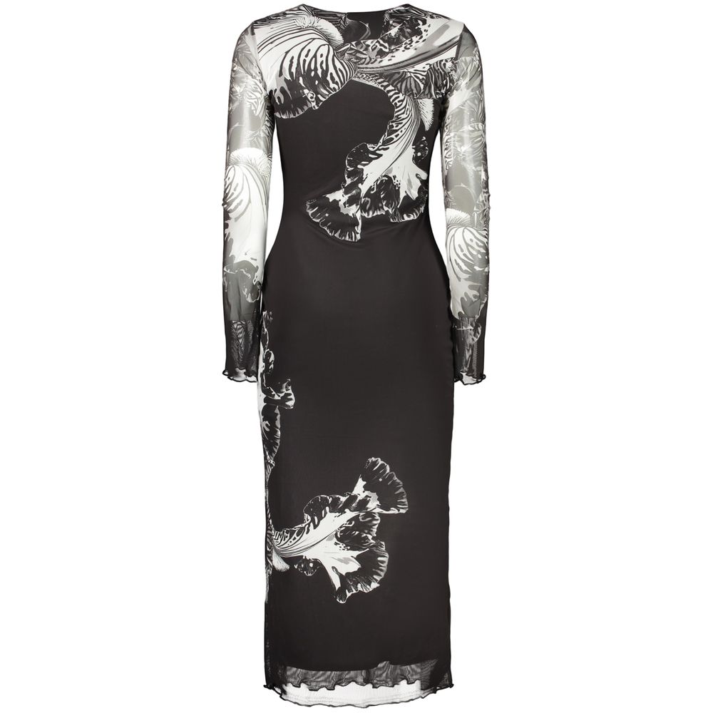 Desigual Black Polyester Casual Dress
