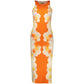 Desigual Arancione Viscosa Women Dress