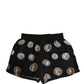 Dolce & Gabbana Black Ancient Coin Print Boxer Shorts Underwear