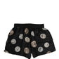 Dolce & Gabbana Black Ancient Coin Print Boxer Shorts Underwear