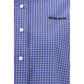 Miu Miu Blue Cotton Pattern Shirt