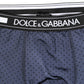 Dolce & Gabbana Dark Blue Polka Dots Men Bike Shorts Underwear
