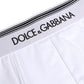 Dolce & Gabbana White Logo Waistband Cotton Boxer Underwear