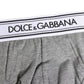 Dolce & Gabbana Gray Logo Waistband Men Midi Brief Underwear