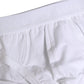 Dolce & Gabbana White Logo Waistband Cotton Men Brief Underwear