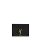 Saint Laurent Black Calf Leather Bos Taurus Wallet