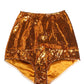 Dolce & Gabbana Orange Sequin Nylon High Waist Girdle Underwear