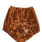 Dolce & Gabbana Orange Sequin Nylon High Waist Girdle Underwear