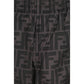 Fendi Gray Polyester Swim Shorts