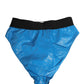 Dolce & Gabbana Blue Logo Waistband High Waist Brief Underwear