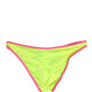 Dolce & Gabbana Yellow Pink Nylon Bottom Beachwear Bikini Underwear