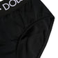Dolce & Gabbana Black Nylon Stretch Coulotte Panty Underwear
