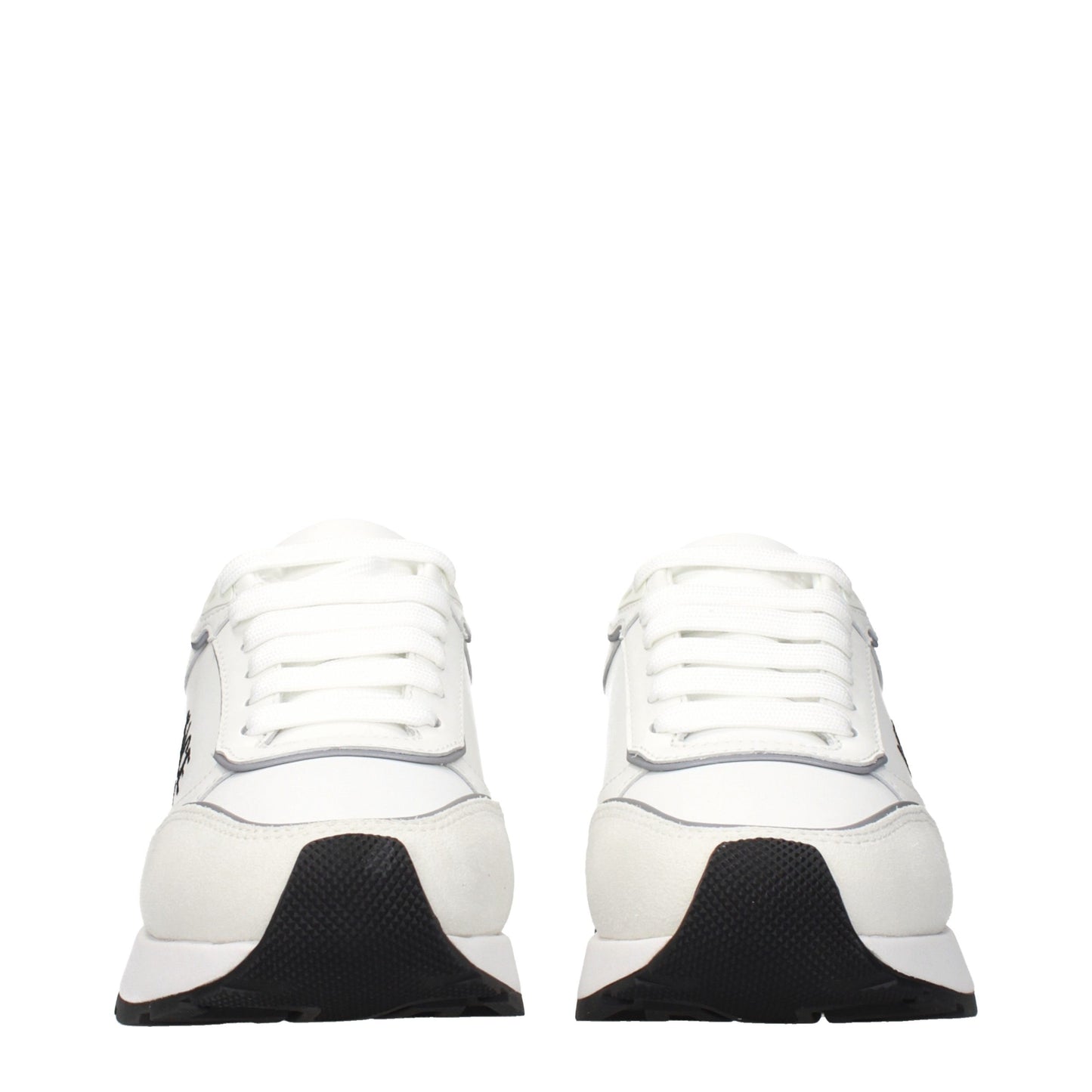 Versace White Leather Low Top Sneakers