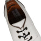 Dolce & Gabbana Black White Leather Derby Shoes