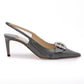 Jimmy Choo Storm Grey Patent Leather Chery SB 65 Pumps