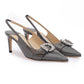 Jimmy Choo Storm Grey Patent Leather Chery SB 65 Pumps