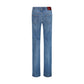 Gucci Blue Cotton Flared Jeans