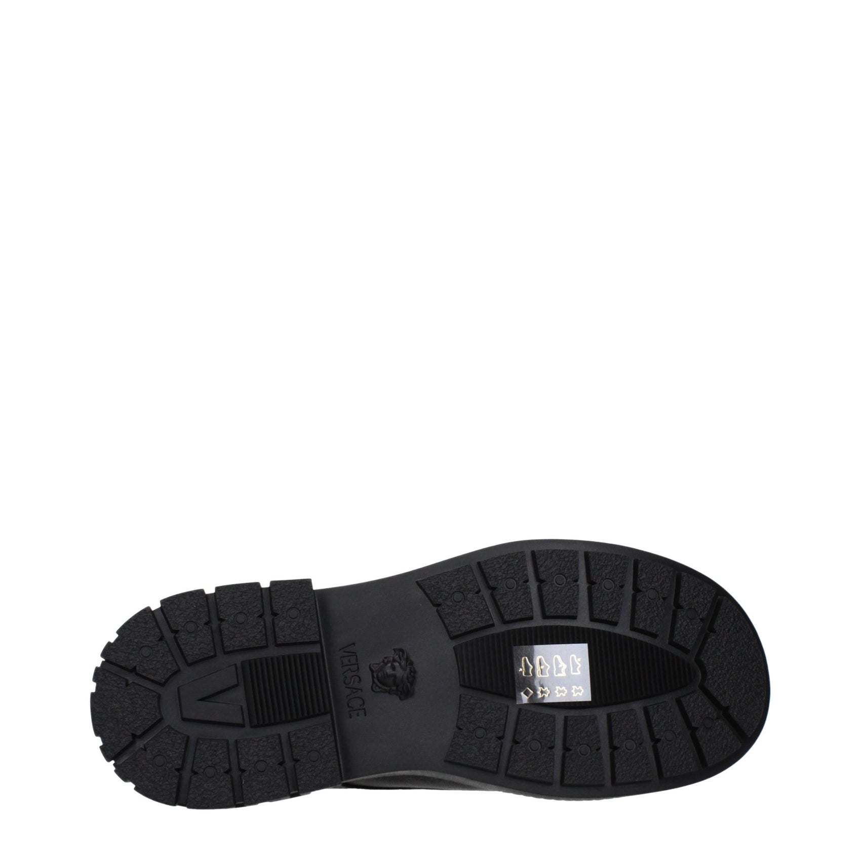 Versace Black Leather Oxfords And Derbies