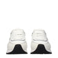 Versace White Leather Athletic Sneakers