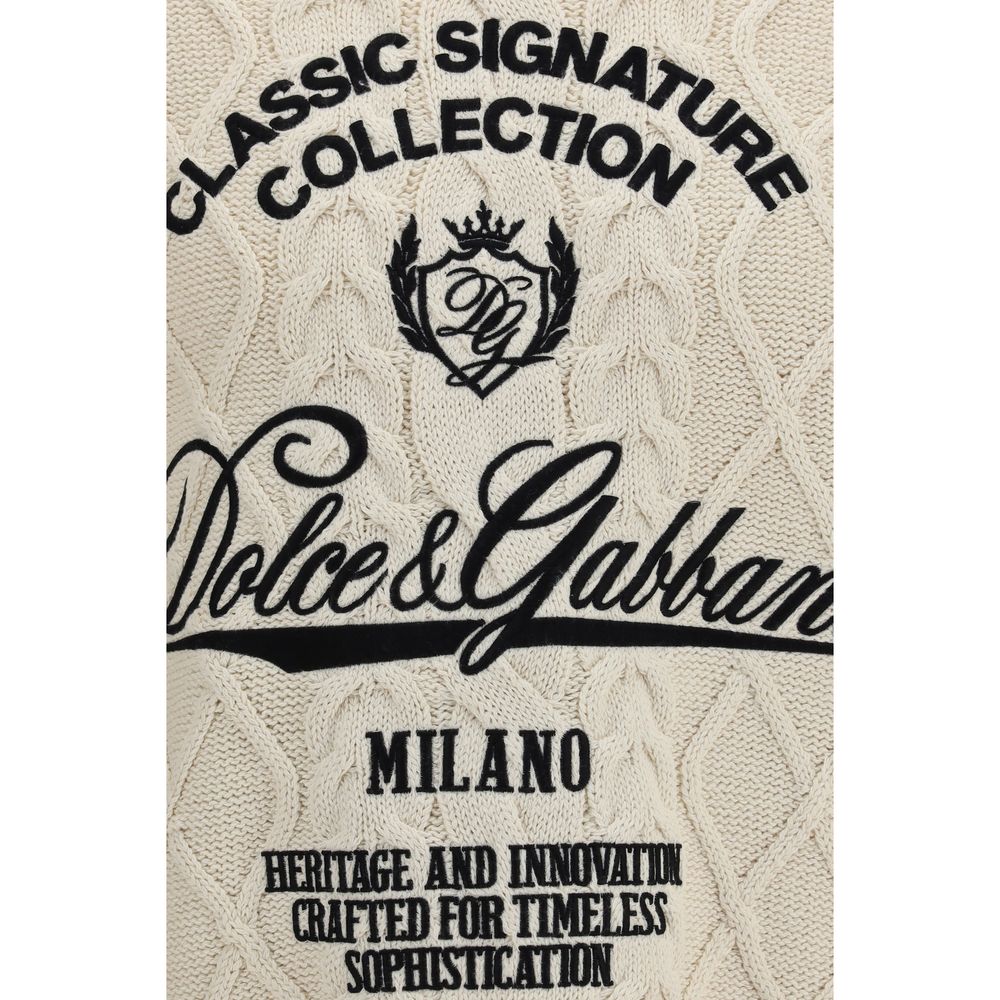 Dolce & Gabbana Beige Cotton Sweatshirt