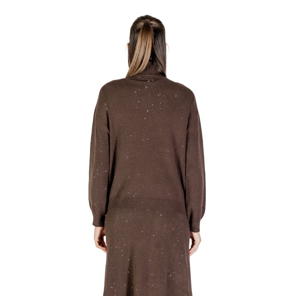 Liu Jo Brown Viscose Sweatshirt