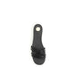 Saint Laurent Black Calf Leather Bos Taurus Sandals