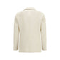 Lardini White Cotton Blazer