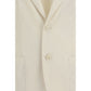 Lardini White Cotton Blazer